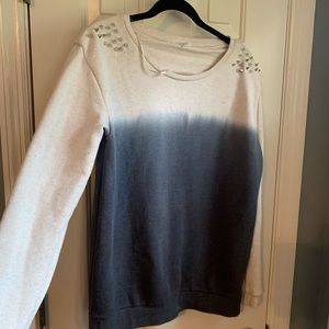 Tie dye oversized spikes sweatshirt